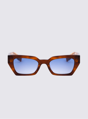 Lunettes Luna - Havana avec Verres Bleu Dégradé