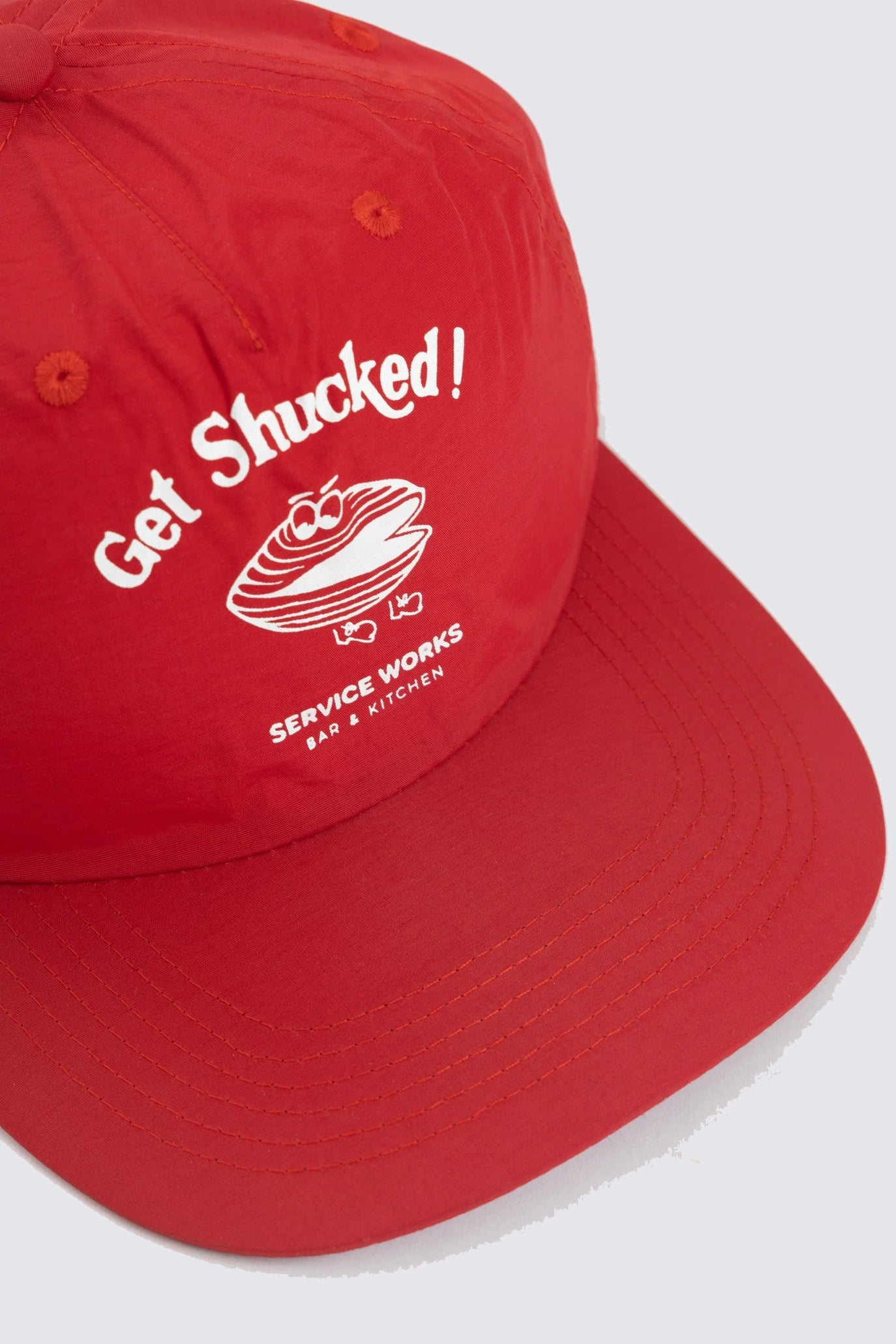 Casquette GET SHUCKED - rouge
