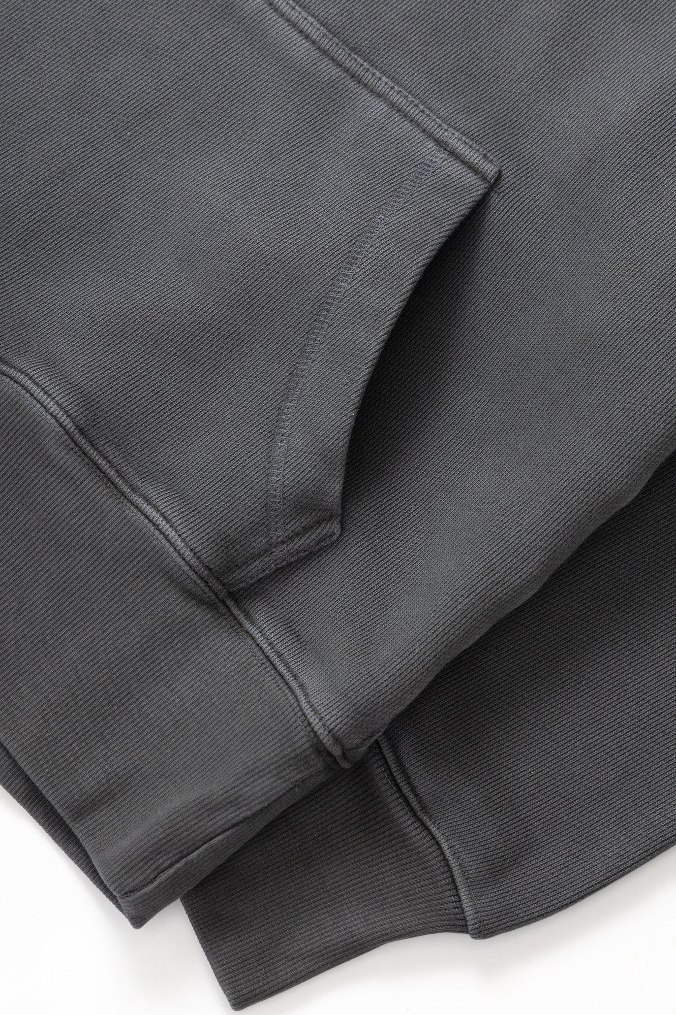 Sweatshirt Loopback Hoodie - Noir Délavé
