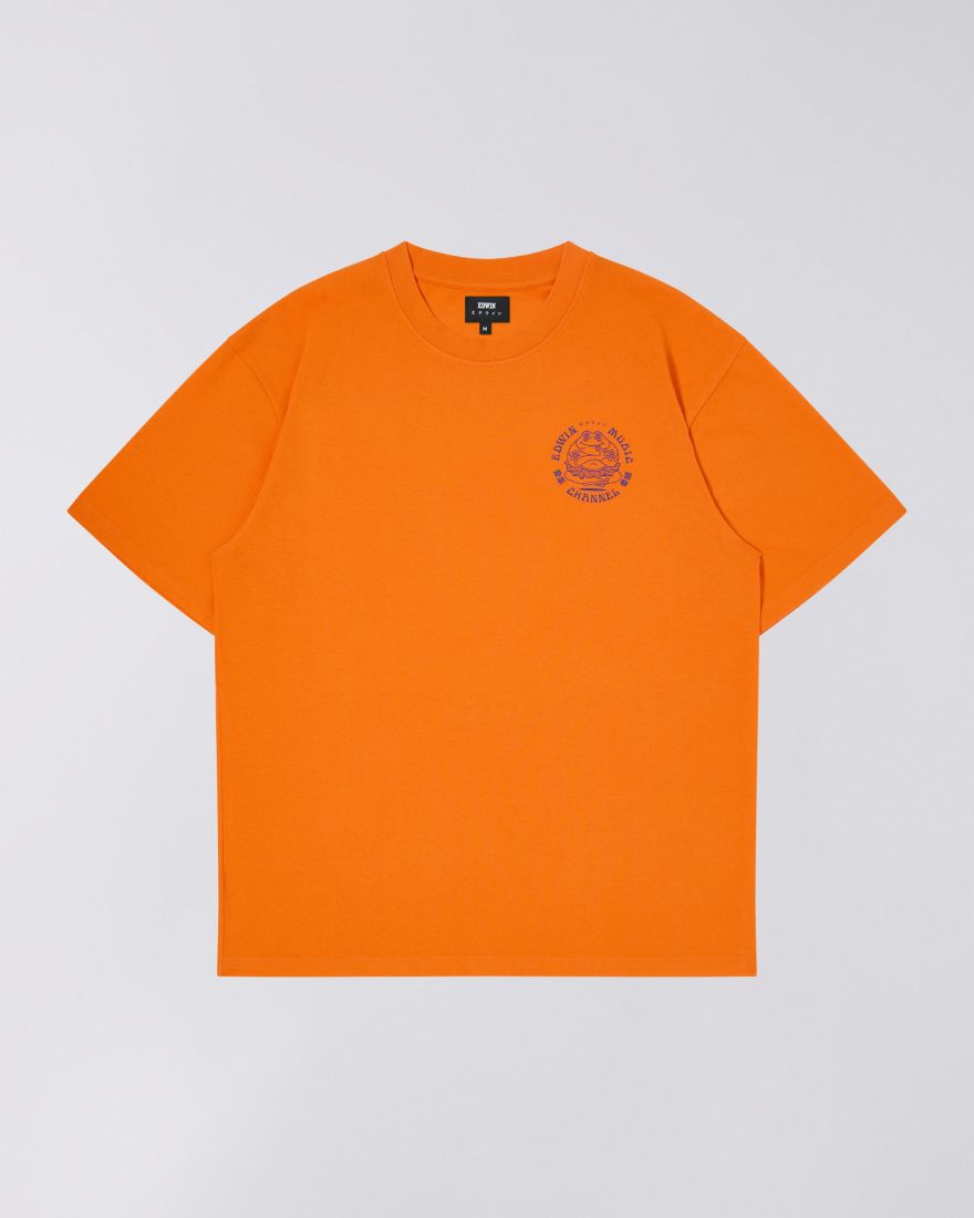 T-Shirt EDWIN MUSIC CHANNEL - orange