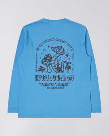 T-shirt Agaric Village Manches longues - Bleu Ciel