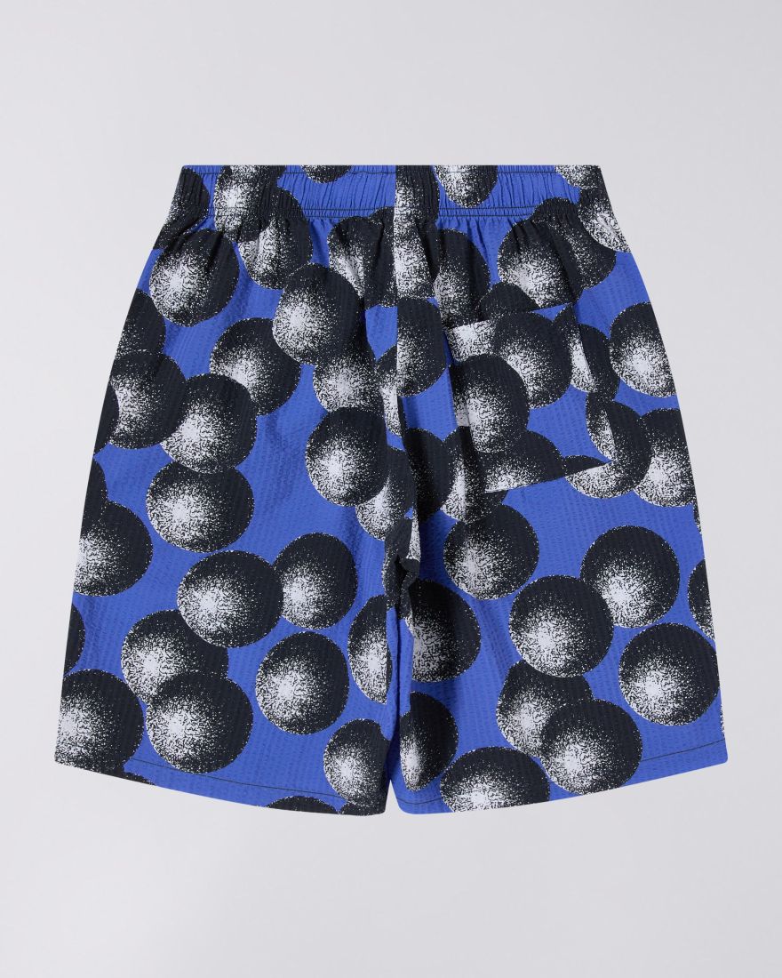 Short DOTS en seersucker- bleu