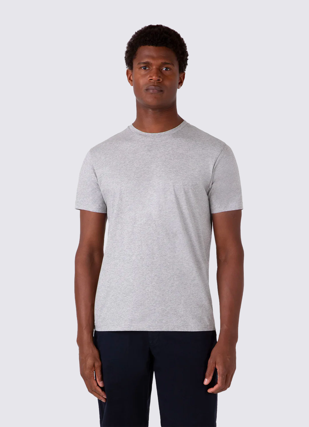 T- Shirt Sunspel Riviera - Gris mélangé