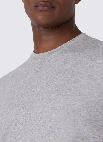 T- Shirt Sunspel Riviera - Gris mélangé