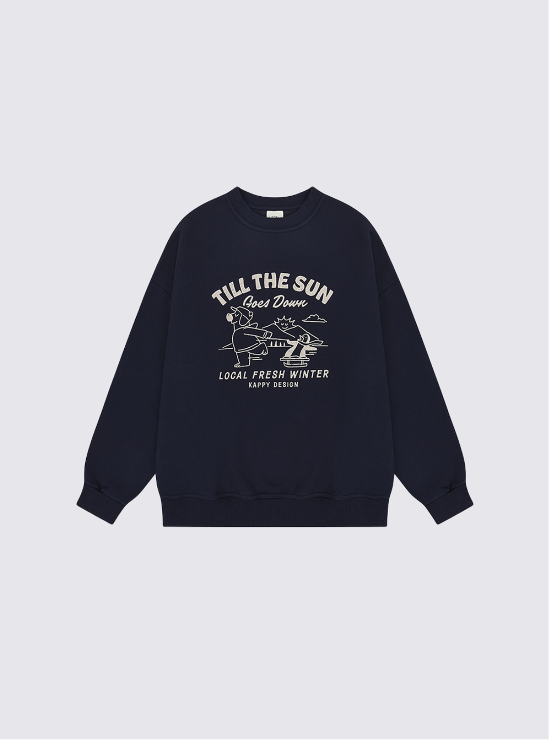 Sweatshirt "Kappy Bear Fluff" - Marine