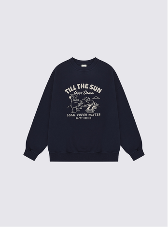 Sweatshirt "Kappy Bear Fluff" - Marine
