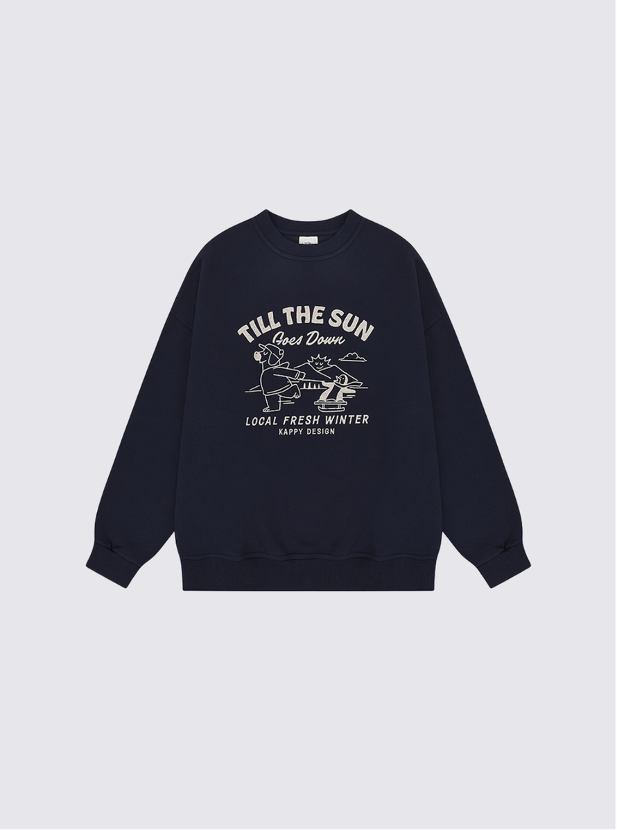 Sweatshirt "Kappy Bear Fluff" - Marine