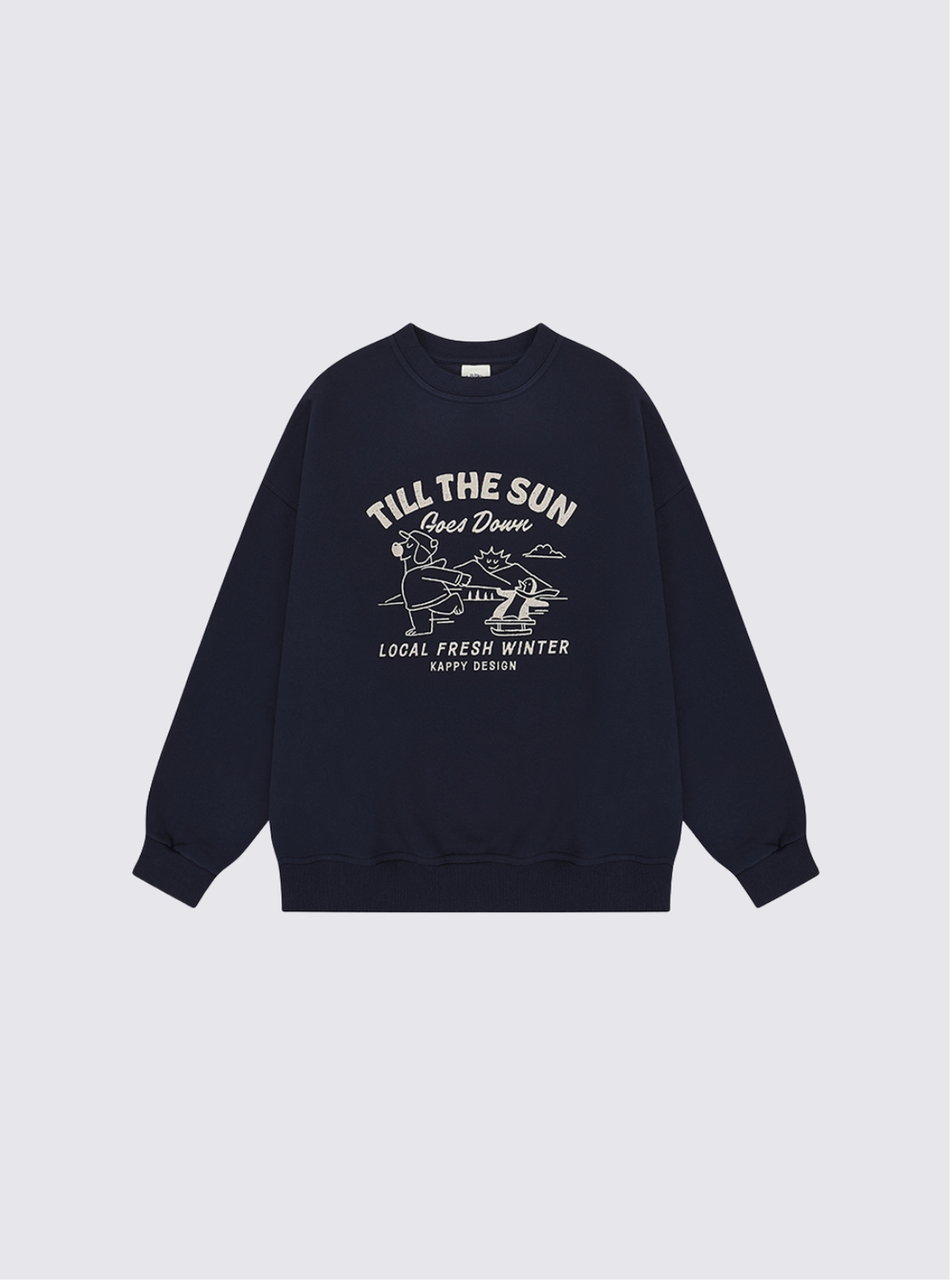 Sweatshirt "Kappy Bear Fluff" - Marine