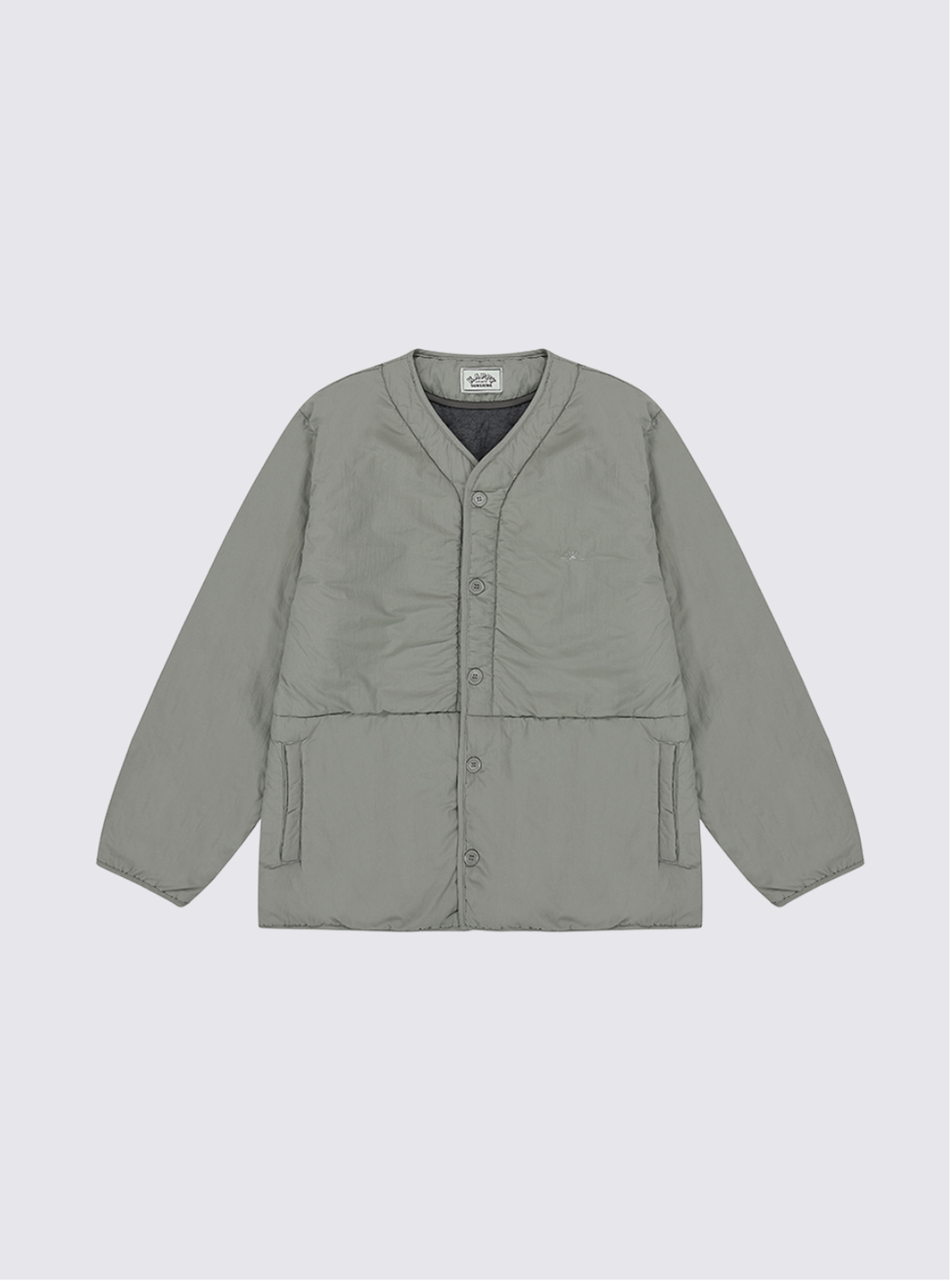 Veste polaire matelassée - Gris clair