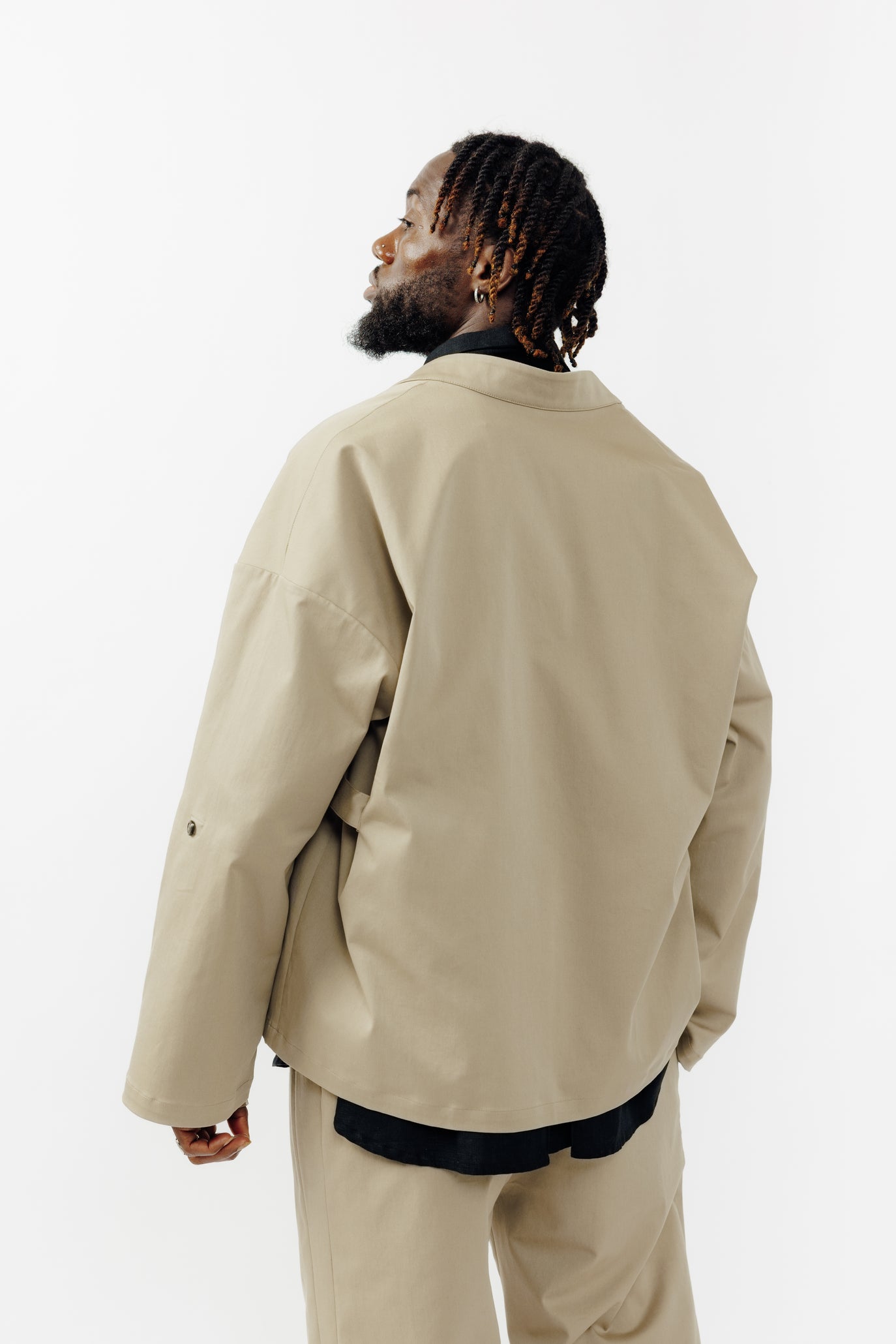 Veste Samue en gabardine de coton - Beige