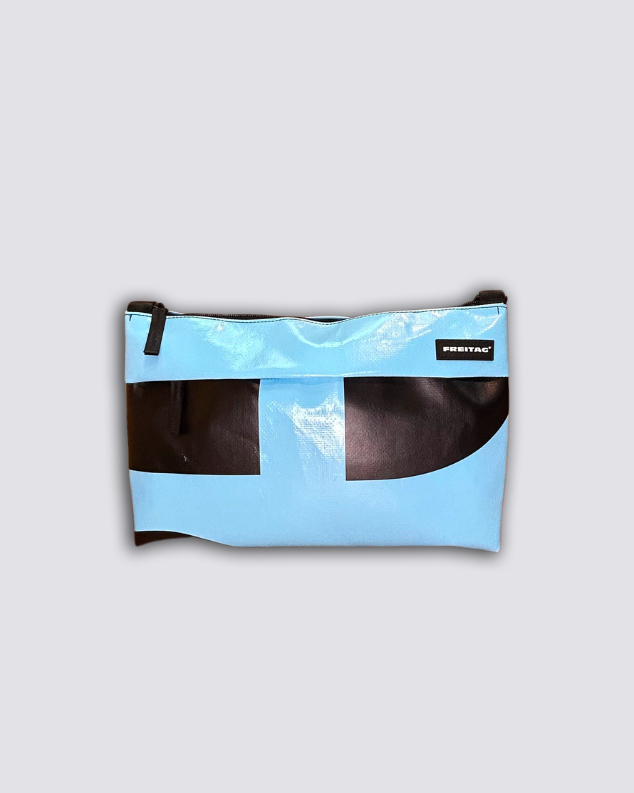 sac bandoulière lou F553 - bleu ciel