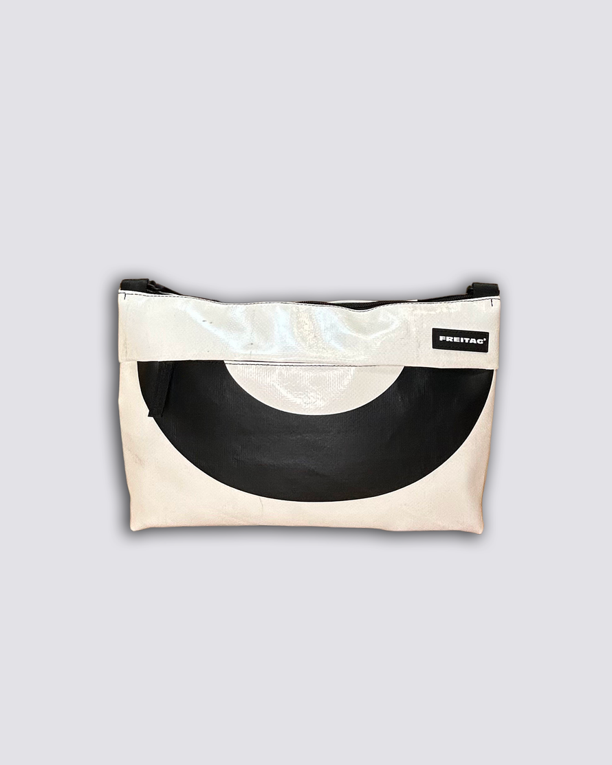 sac bandoulière lou F553 - blanc & noir