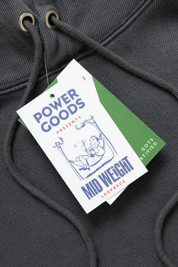Sweatshirt Loopback Hoodie - Noir Délavé