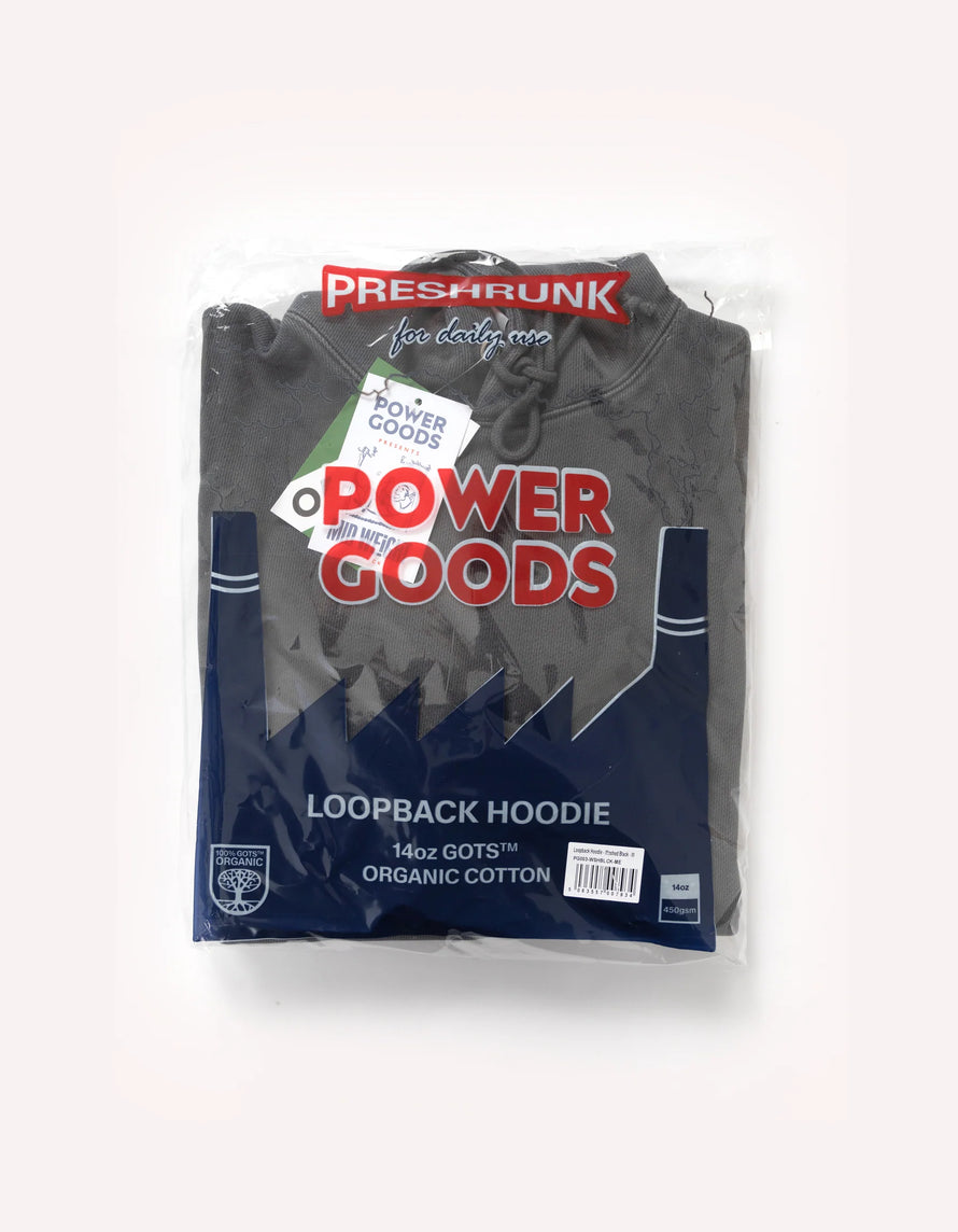 Sweatshirt Loopback Hoodie - Noir Délavé