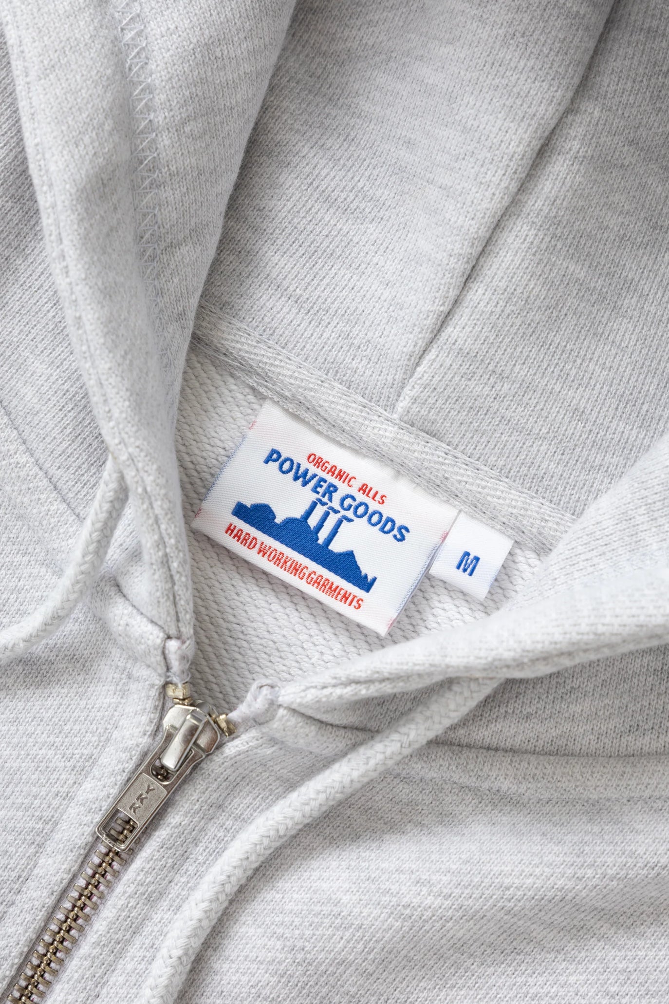 Sweatshirt Loopback Zip Hoodie - Ash Gris