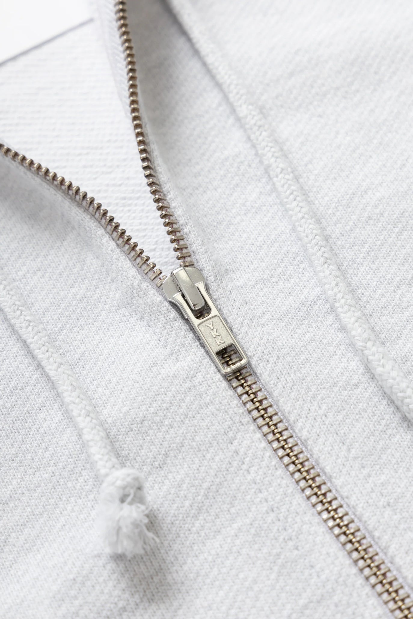 Sweatshirt Loopback Zip Hoodie - Ash Gris