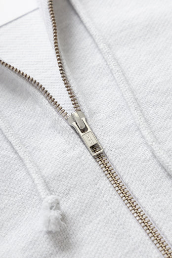 Sweatshirt Loopback Zip Hoodie - Ash Gris