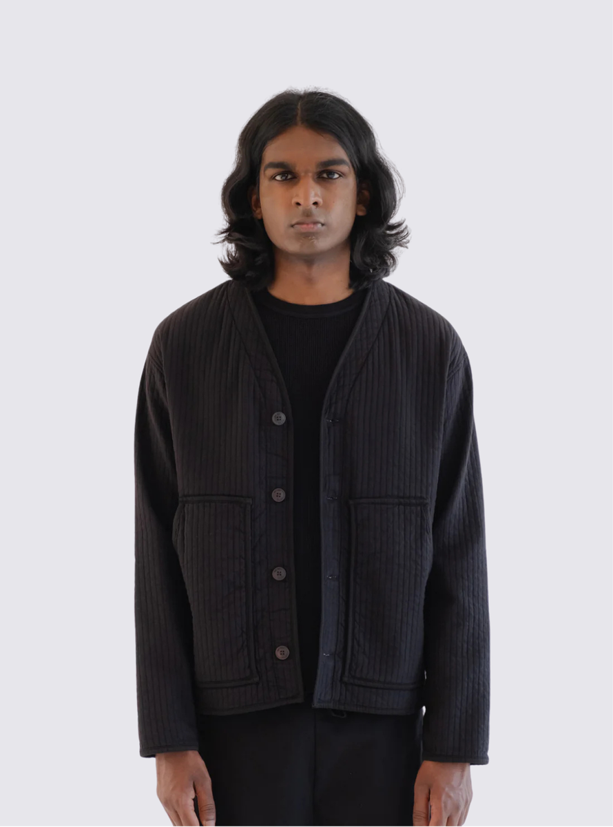 Cardigan de Baseball- Noir