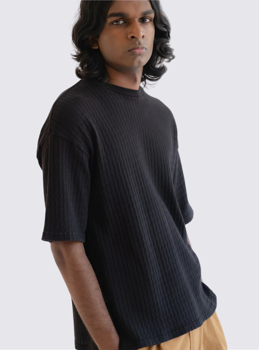 T-shirt "Big T" Mesh- Noir