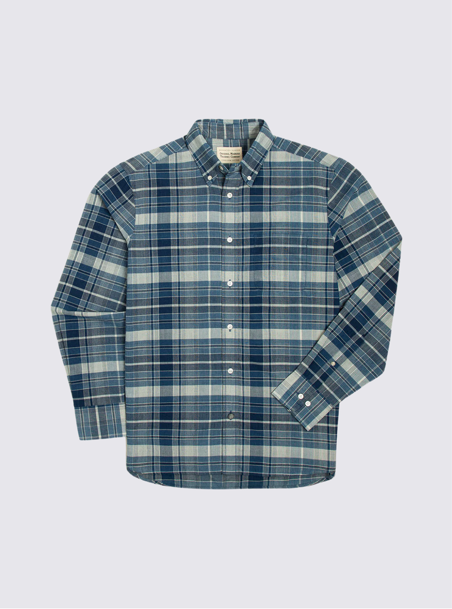 Chemise en Madras N°5 - Bleu Multi