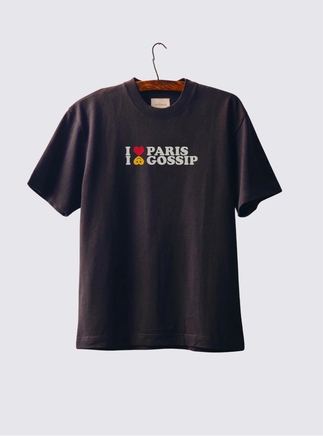 T-Shirt à manches courtes "Gossip" - Noir délavé