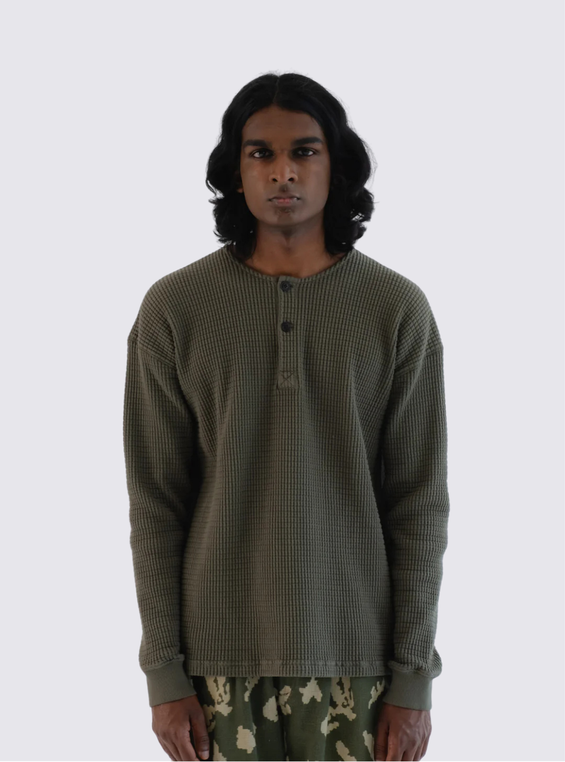 Sweat Venice Heavy Waffle - Vert Litchen