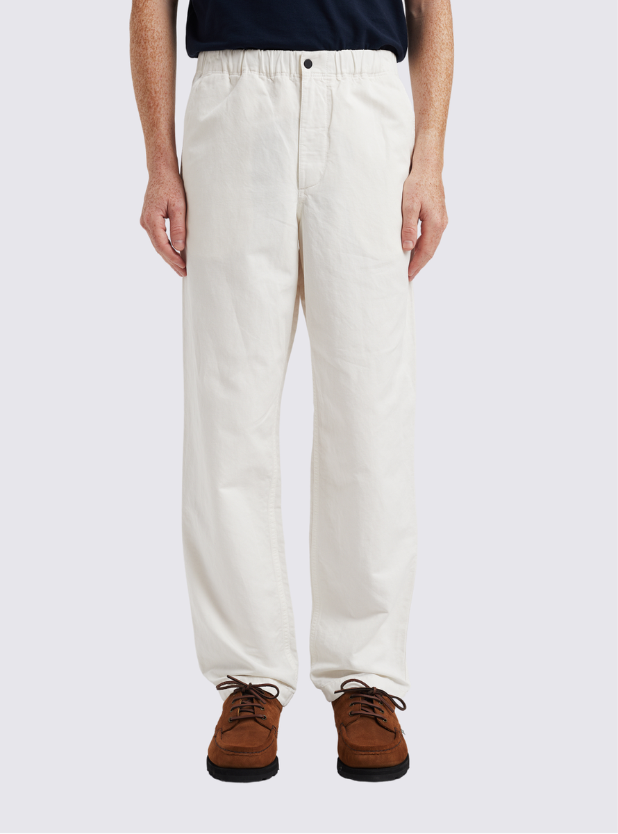 Pantalon Ezra en lin et coton - Blanc