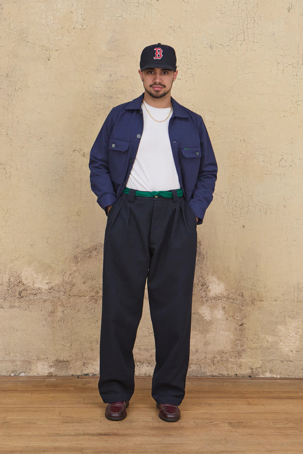 Pantalon à pince - Marine