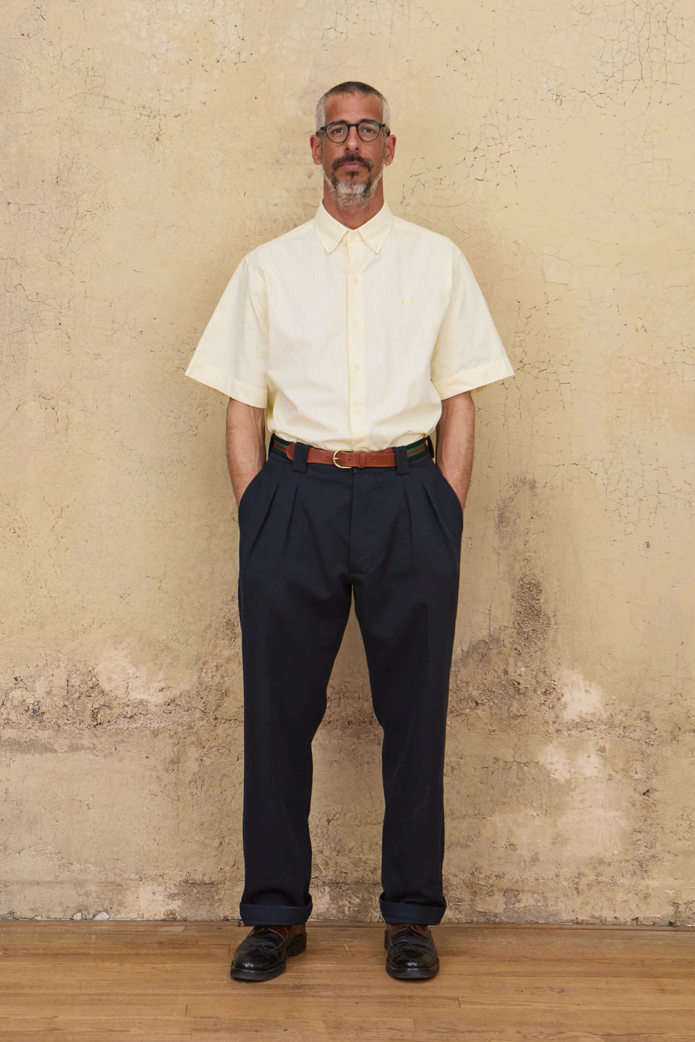 Pantalon à pince - Marine