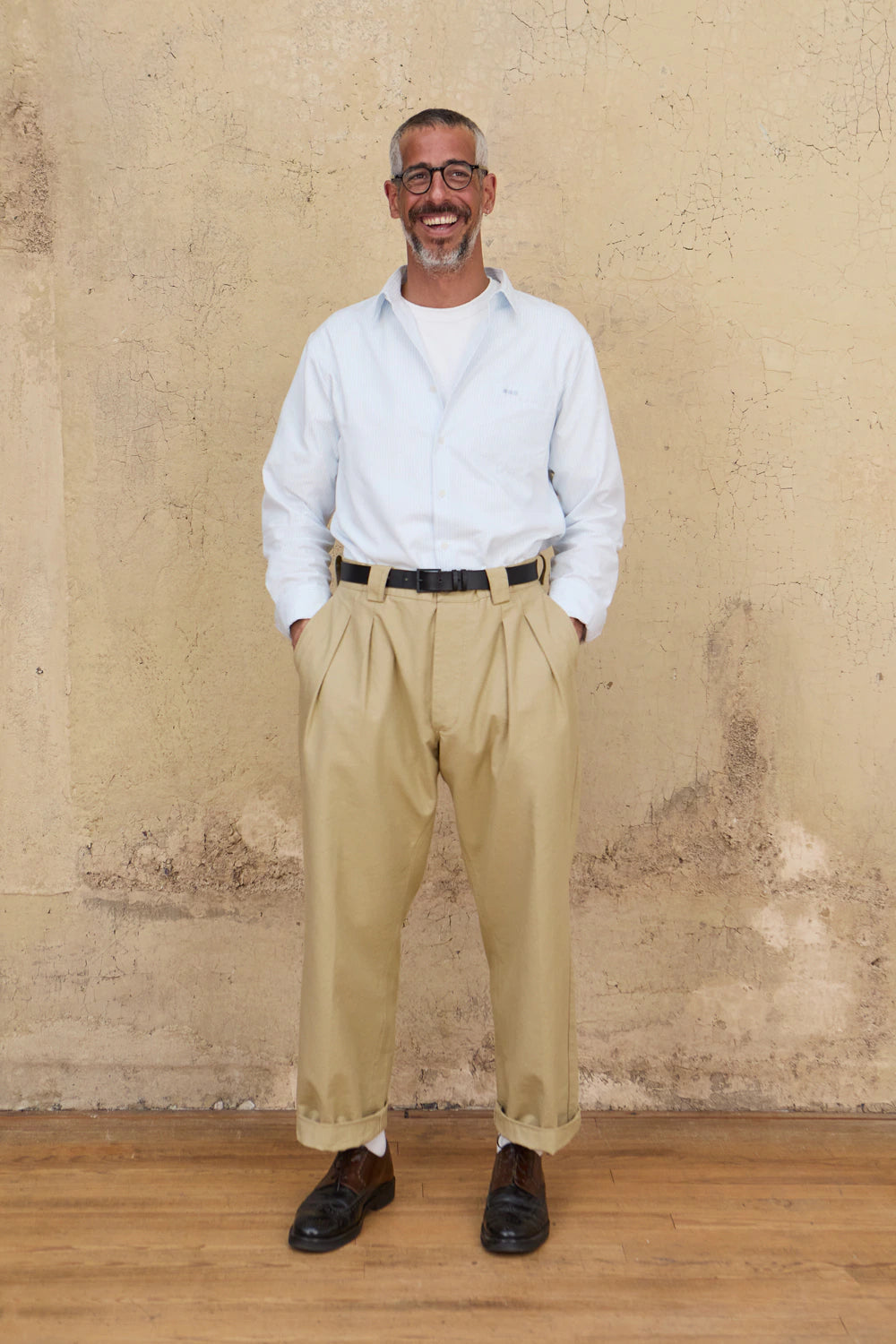 Pantalon à pince - Beige