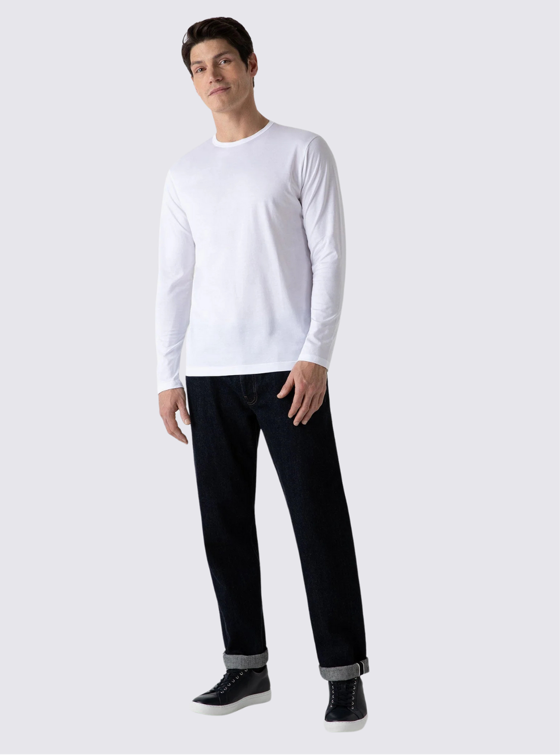 T-Shirt Manches Longues Classique - Blanc