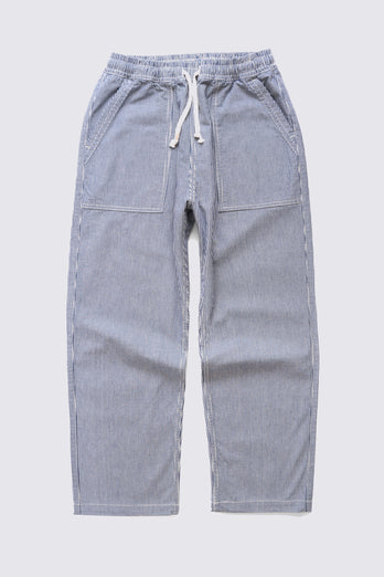 Pantalon de Chef Hickory à rayures - Bleu