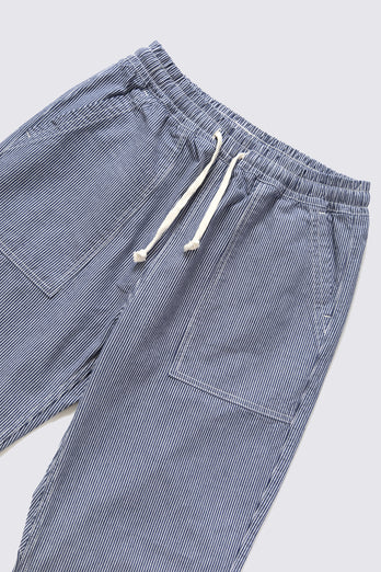 Pantalon de Chef Hickory à rayures - Bleu