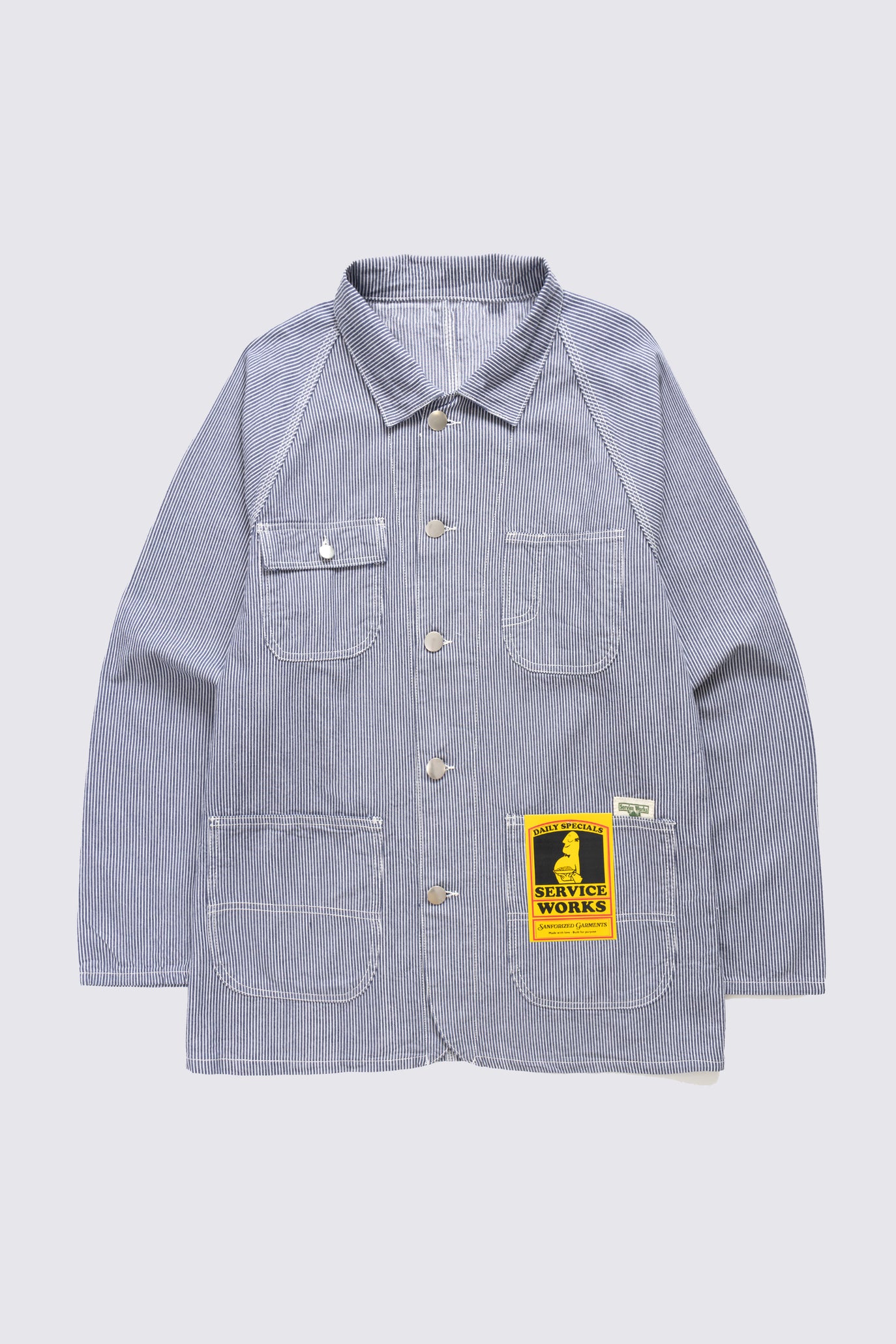 Veste de travail Hickory 2.0 à rayures- Bleu