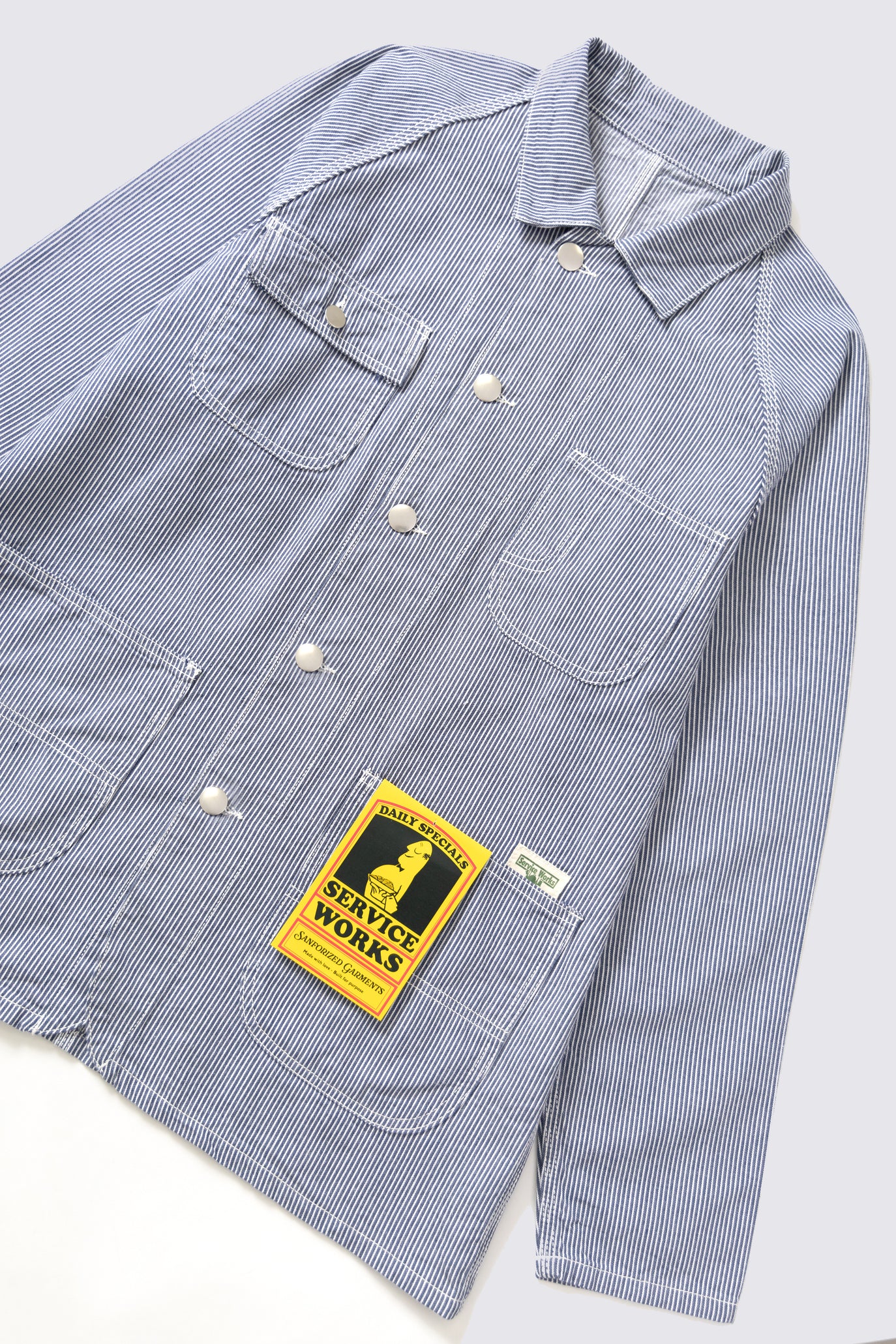 Veste de travail Hickory 2.0 à rayures- Bleu
