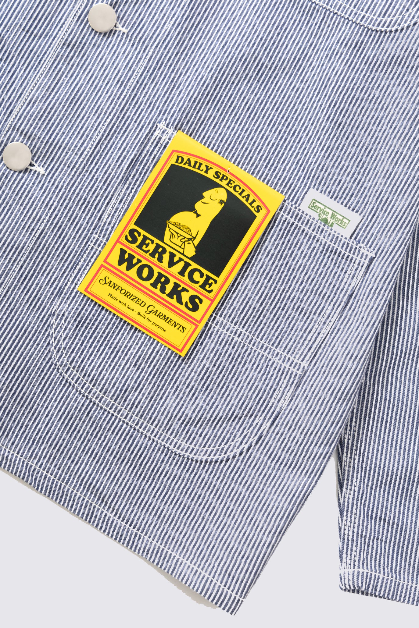 Veste de travail Hickory 2.0 à rayures- Bleu