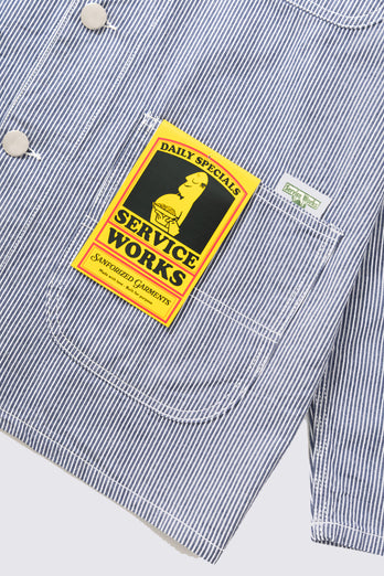 Veste de travail Hickory 2.0 à rayures- Bleu