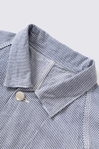 Veste de travail Hickory 2.0 à rayures- Bleu