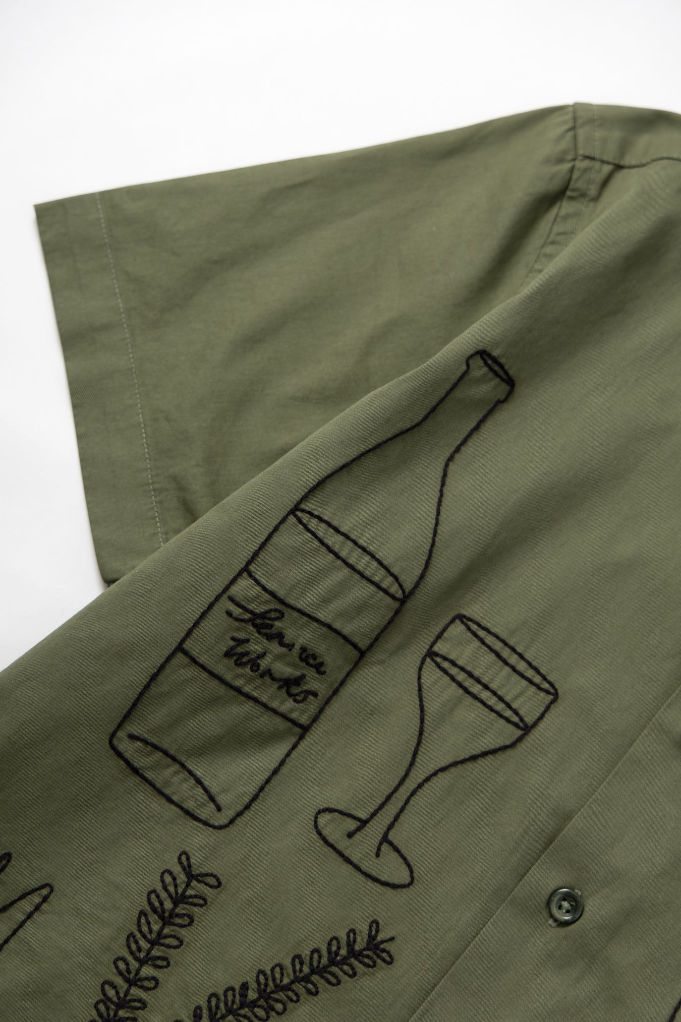 Chemise manches courtes PICNIC - olive