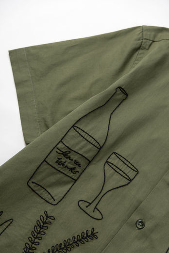 Chemise manches courtes PICNIC - olive