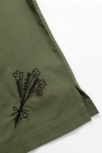 Chemise manches courtes PICNIC - olive