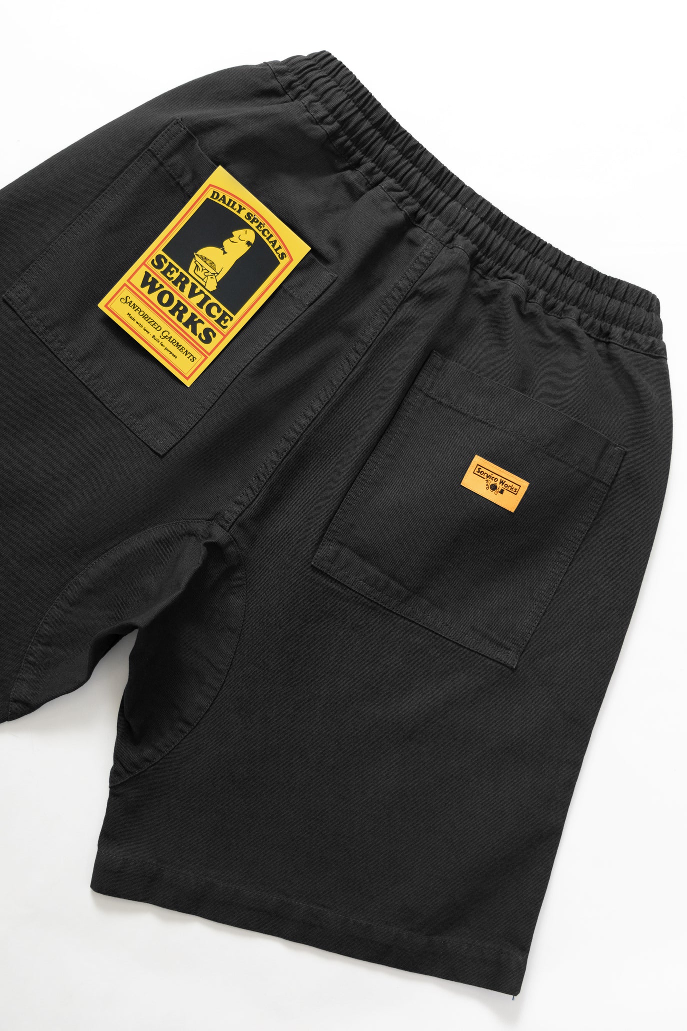 Short de Chef en Canvas  - Noir