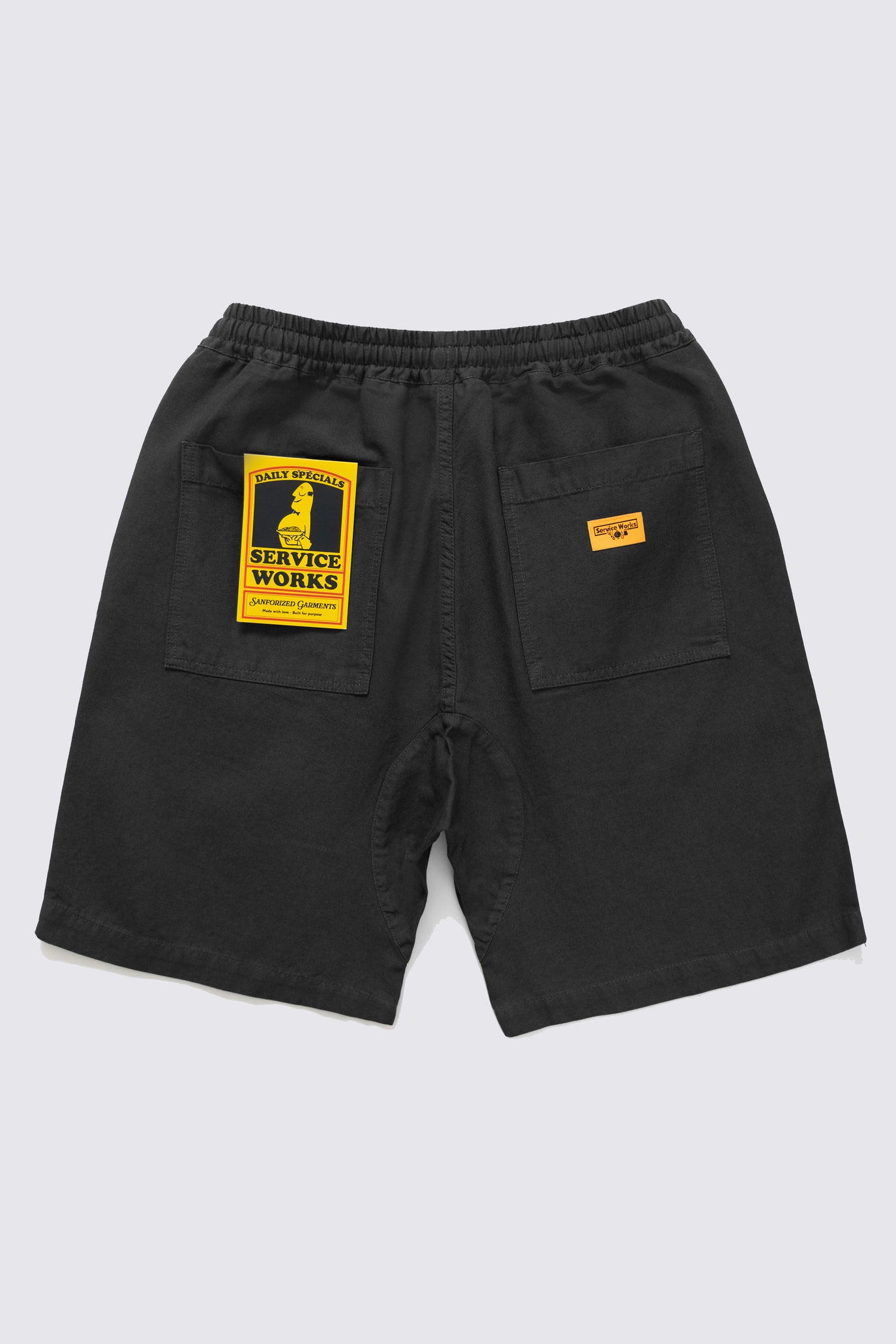 Short de Chef en Canvas  - Noir