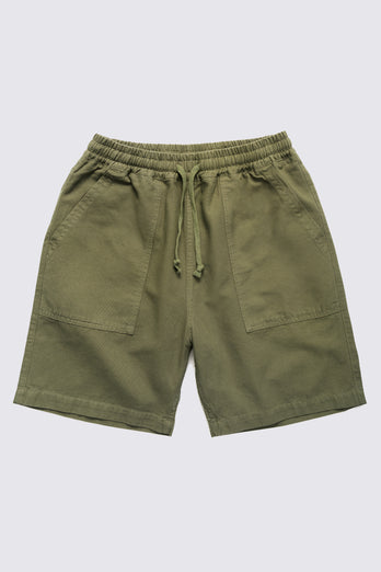 Short de Chef en Canvas  - Olive