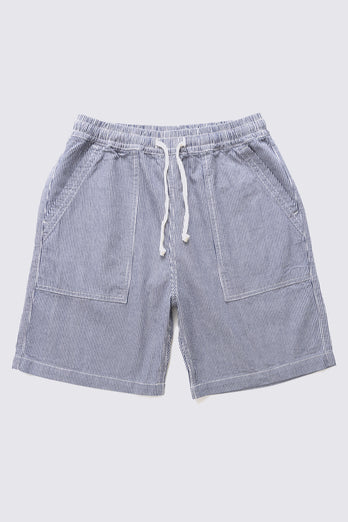 Short de Chef Hickory à rayures - Bleu