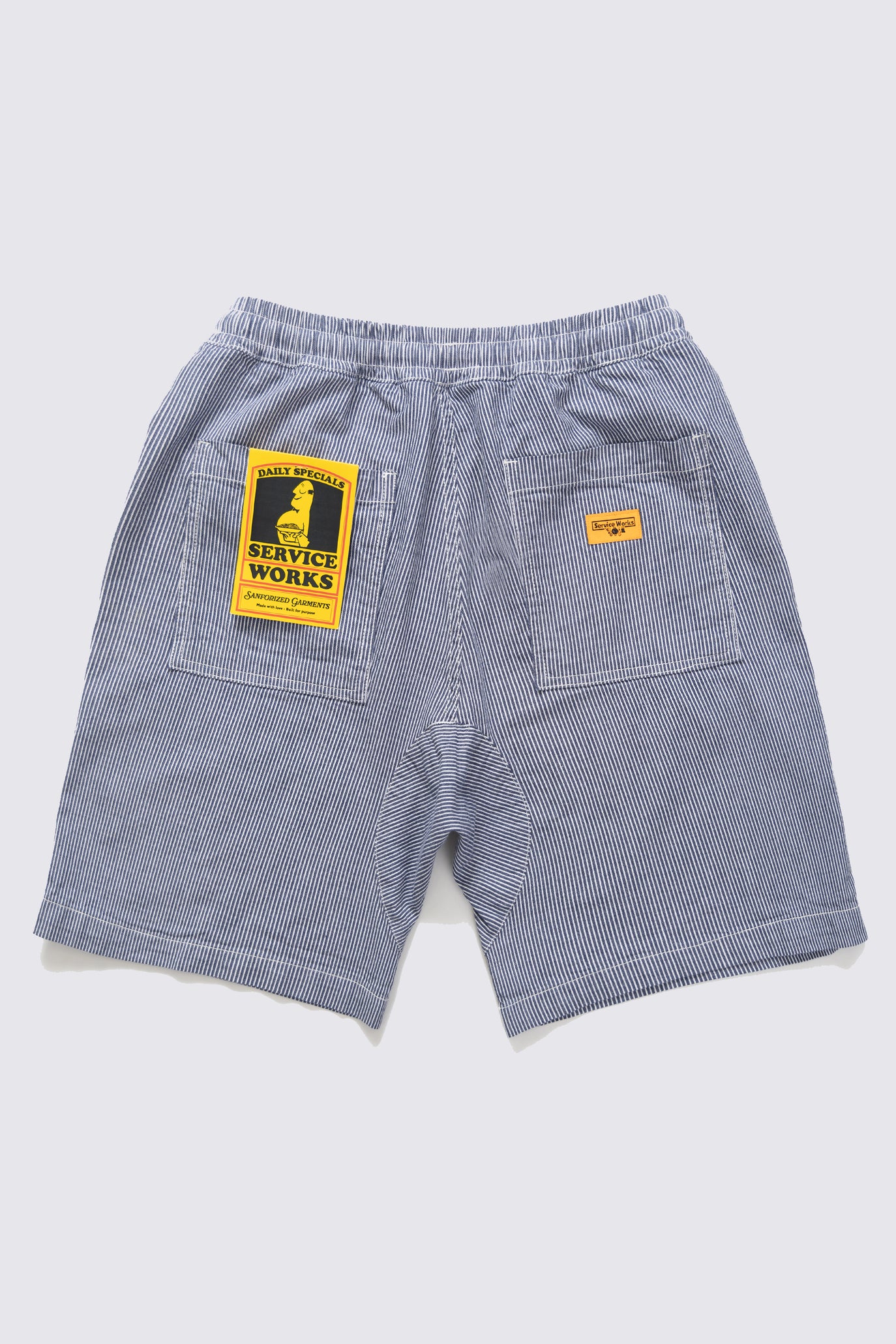 Short de Chef Hickory à rayures - Bleu