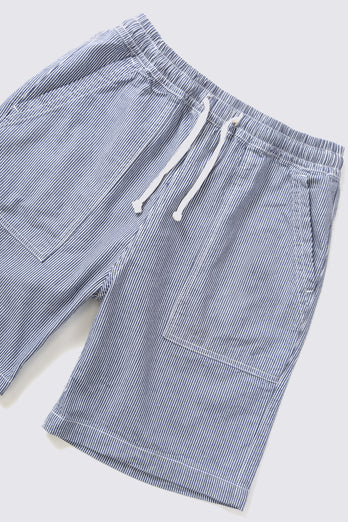 Short de Chef Hickory à rayures - Bleu