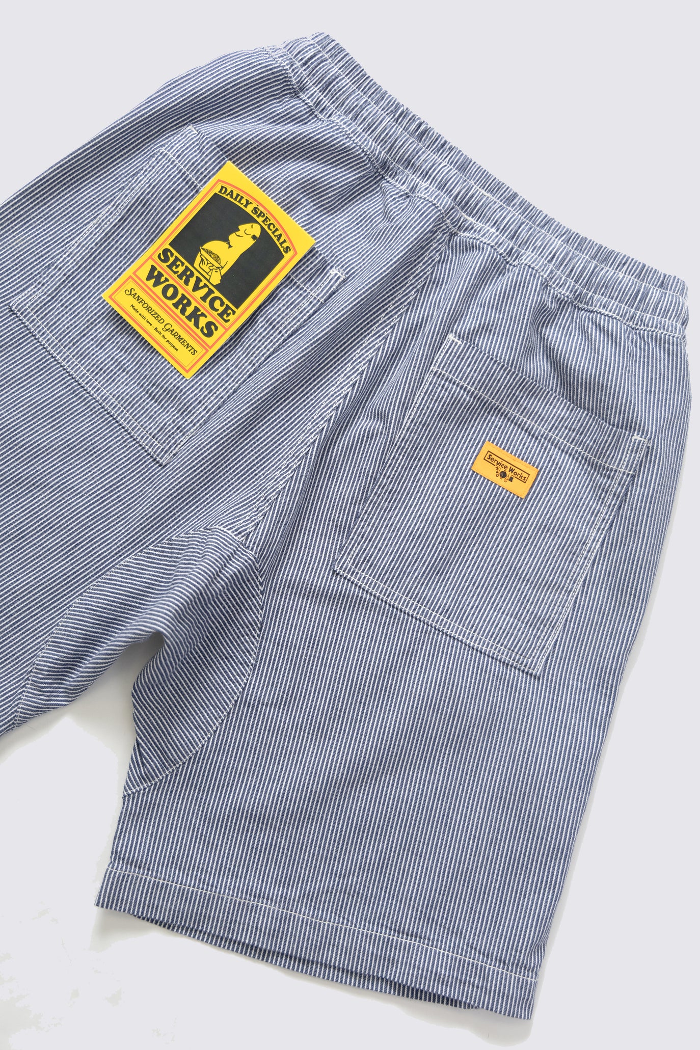 Short de Chef Hickory à rayures - Bleu