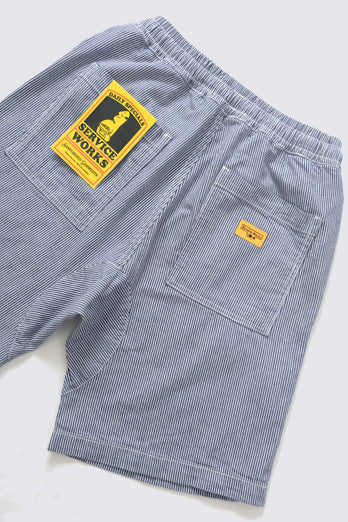 Short de Chef Hickory à rayures - Bleu