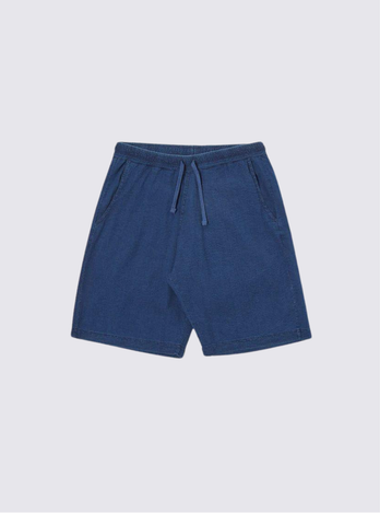 Short en seersucker - Washed Indigo